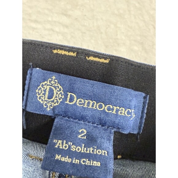Democracy “Ab” Solution Denim Jean Shorts Casual Stretch Cargo Women’s Sz 2 - Picture 5 of 8